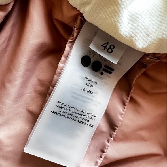 OOFwear Coat Women Size 48 L/XL Cream Puffer Zip Front Insulated Oversized - Picture 9 of 14